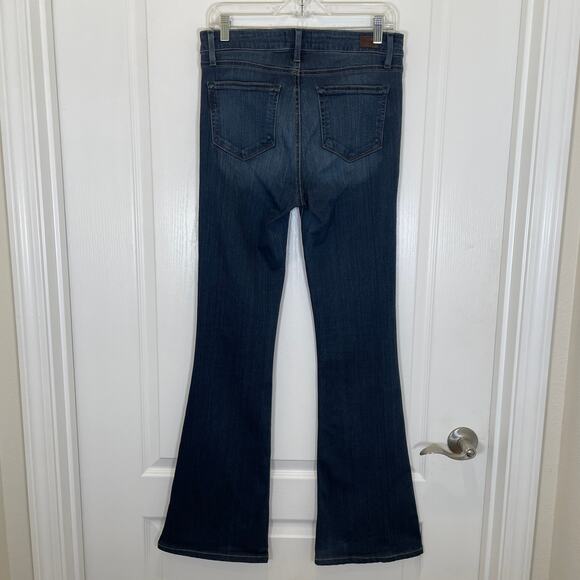 Paige Jeans High Rise Bell Canyon Flare Nottingham Wash Dark Stretch 29 - Picture 5 of 5